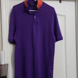 Purple Ralph Lauren Polo golf shirt